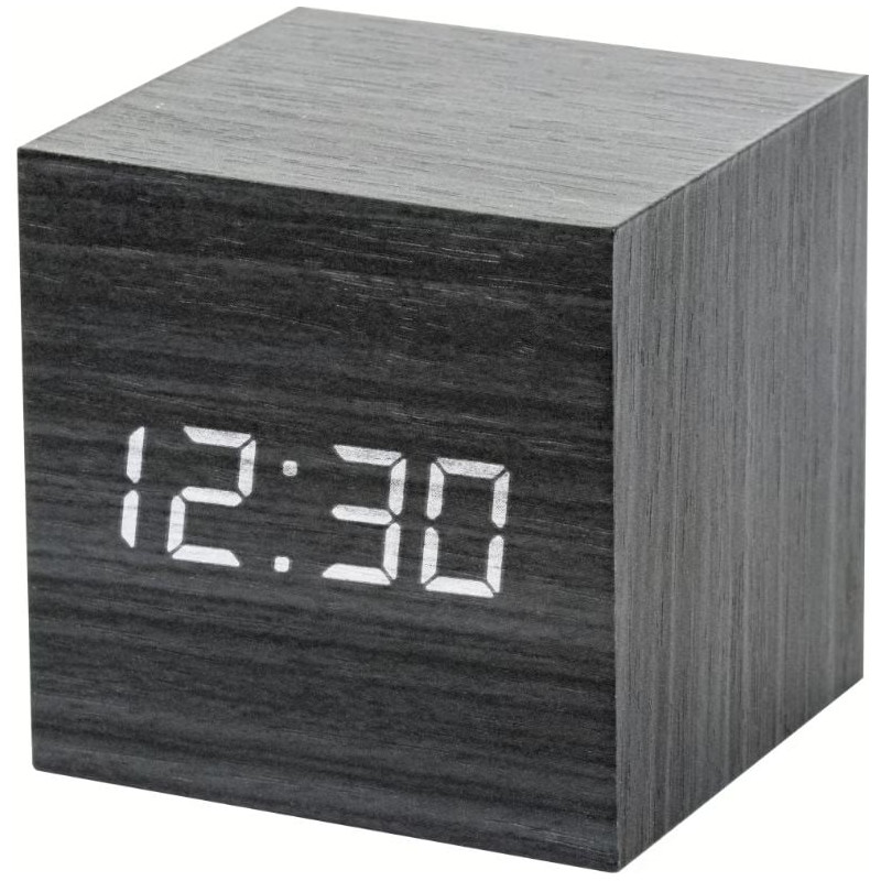 Sveglia digitale lowell jd9537n legno/nero [jd9537n]