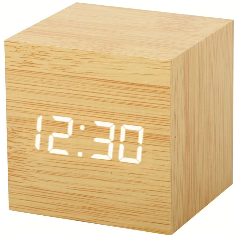 Sveglia digitale lowell jd9537w legno [jd9537w]