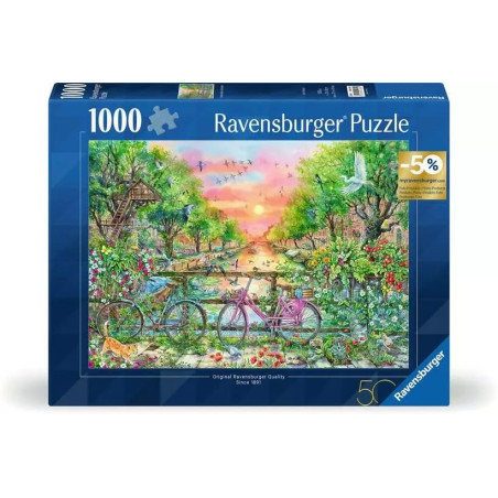 Puzzle ravensburger biciclette da sogno ad amsterdam multicolore