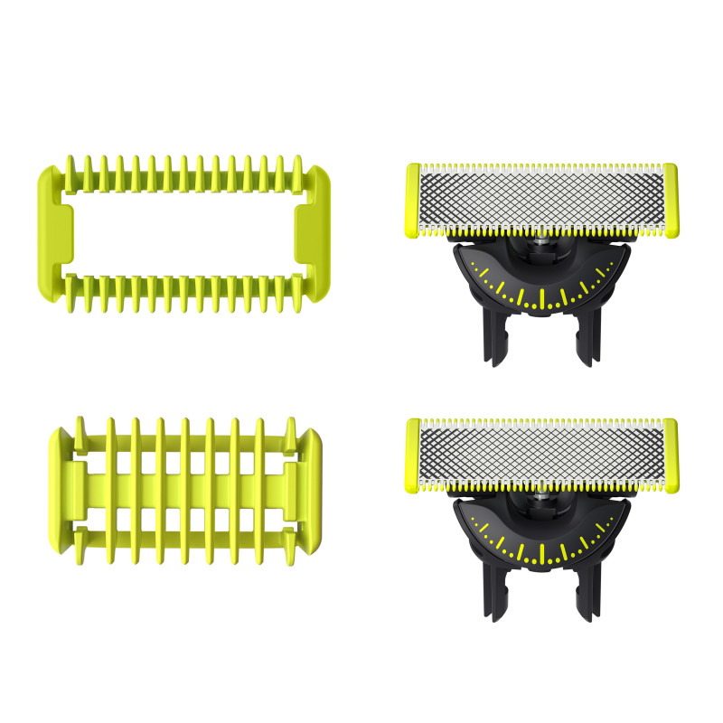 Testina per rasatura philips oneblade qp624/50 360 lime/argento 2pz