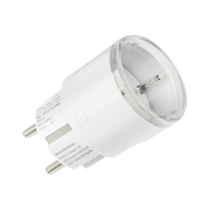 Presa intelligente shelly plug s gen3 mtr wi-fi 2500w bianco