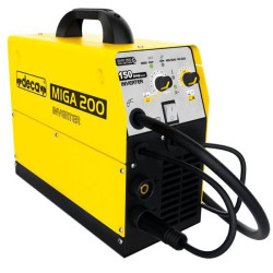 Saldatrice elettrica deca inverter miga 200 giallo/nero [230000]