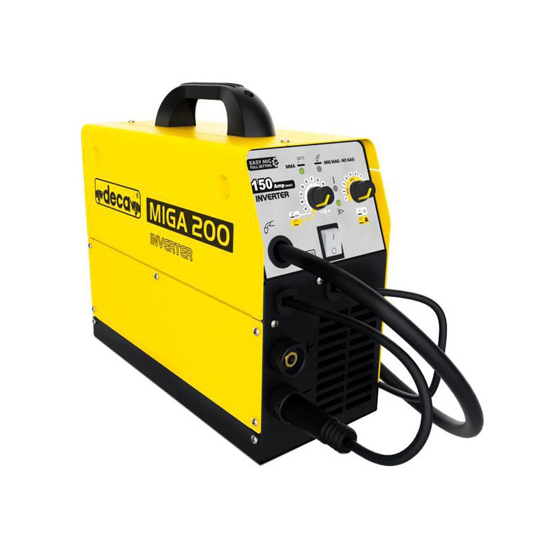 Saldatrice elettrica deca inverter miga 200 giallo/nero [230000]
