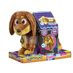 Peluche interattivo goliath waggles doggy diggles multicolore