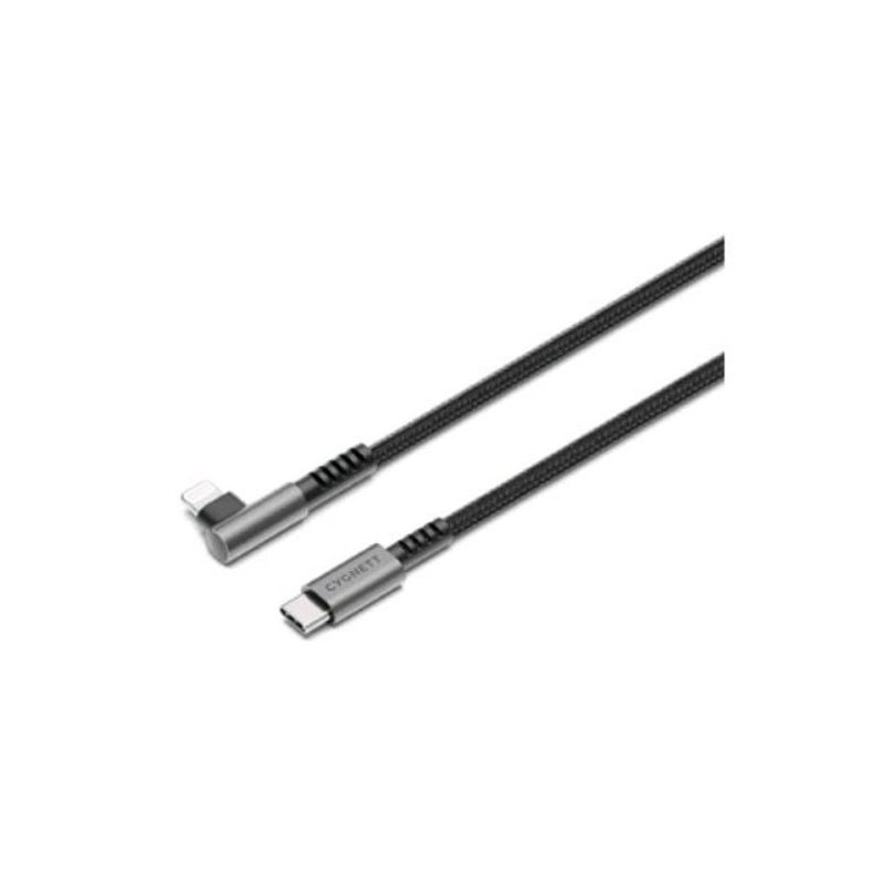 Cavo cygnett unite angolo retto 1m nero [cy5102pcccl]