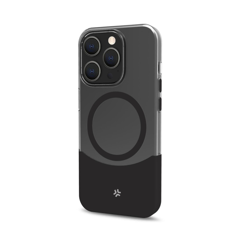 Custodia celly magdual con magsafe per apple iphone 16 pro max nero