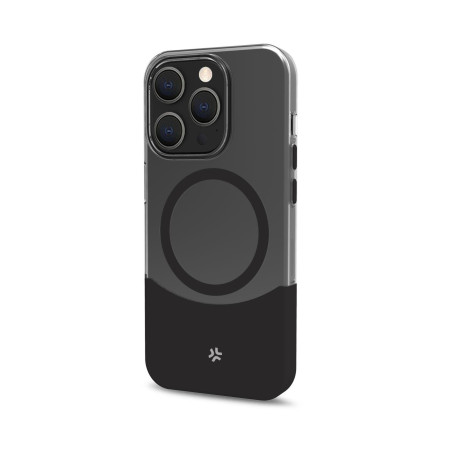 Custodia celly magdual con magsafe per apple iphone 16 pro max nero