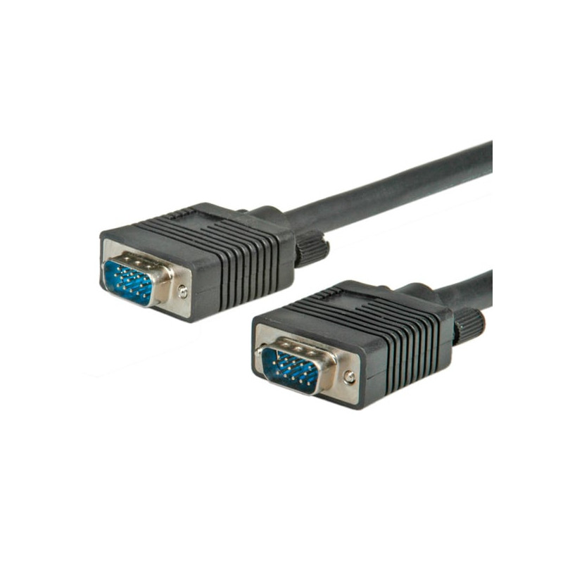 Cavo vga value 11.99.5252 m/m vga (d-sub) 15pin 2m nero