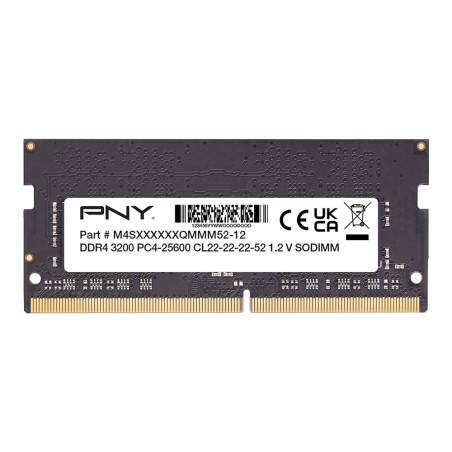 Ram so-dimm ddr4 8gb pny performance mn8gsd43200-tb 1x8gb