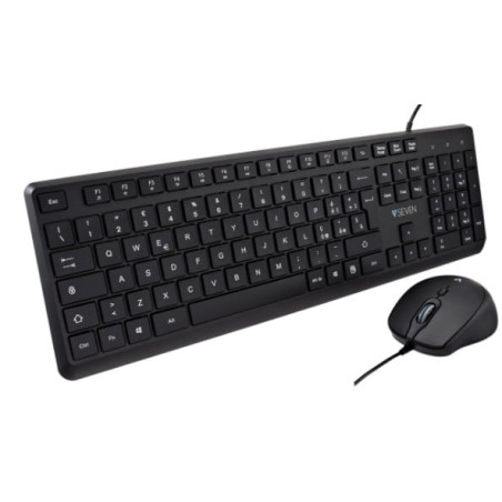 Set tastiera/mouse v7 cku350it combo usb italiano qwerty con cavo
