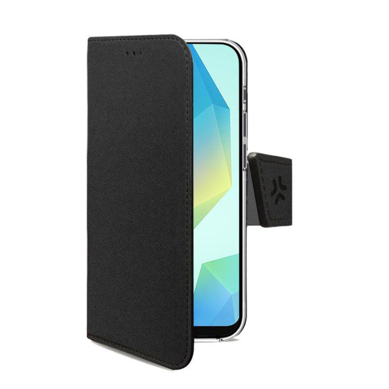 Custodia celly wally per samsung galaxy a16 5g/4g nero [wally1105]