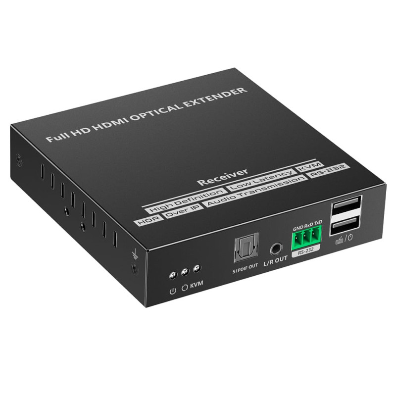 Ricevitore techly idata hdmi-kvm762efr per extender ottico kvm