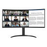 Monitor led 34'' lg 34wr55qk-b curvo wide quad hd 3440x1440p/5ms/classe