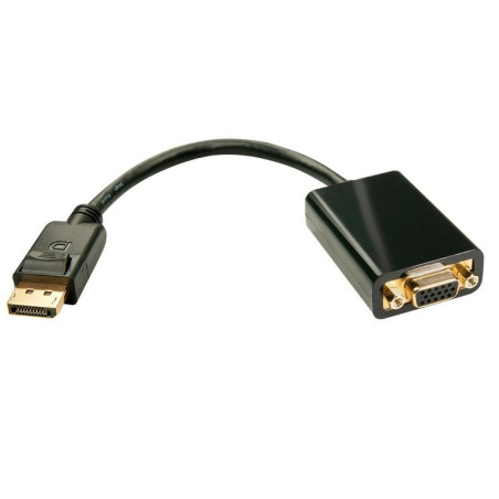 Adattatore lindy 41006 displayport a vga m/f 0.15m nero [41006]