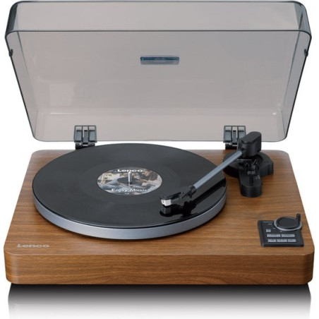 Giradischi lenco lbta-165wd automatico in legno 33-45 rpm