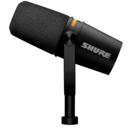 Microfono shure mv7 per podcast nero [mv7+-k]