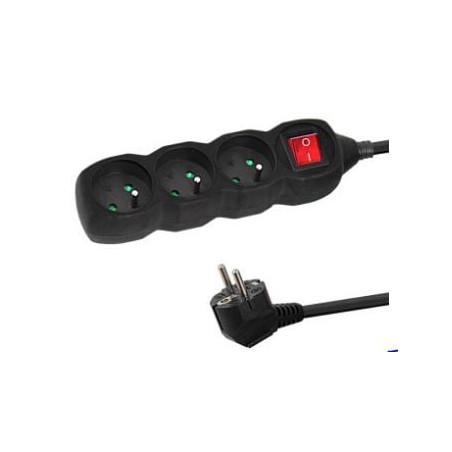 Multipresa tipo e esperanza elk211k 3gn/3m nero [elk211k]