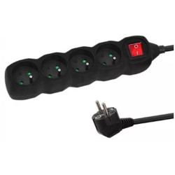 Multipresa tipo e esperanza elk212k 4gn/1.5m nero [elk212k]