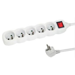 Multipresa tipo e esperanza elk214w 5gn/1.5m bianco [elk214w]