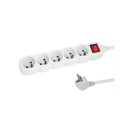 Multipresa tipo e esperanza elk214w 5gn/1.5m bianco [elk214w]