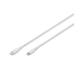 Cavo di ricarica/dati digitus lightning to usb-c cable ak-600110-005-w