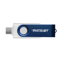 Pen drive 64gb patriot xporter x550 usb-a/c 3.2 blu/bianco [ps64gx550aad]