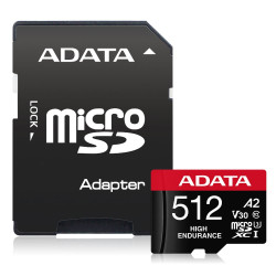 Scheda microsd 512gb adata high endurance microsdxc uhs-i u3