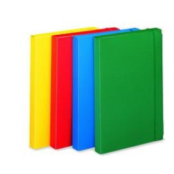 Cartellina con elastico fellowes progetto u140 rosso 24x35 dorso