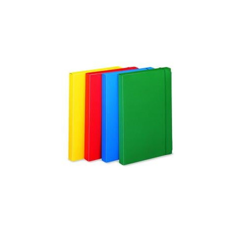 Cartellina con elastico fellowes progetto u140 rosso 24x35 dorso