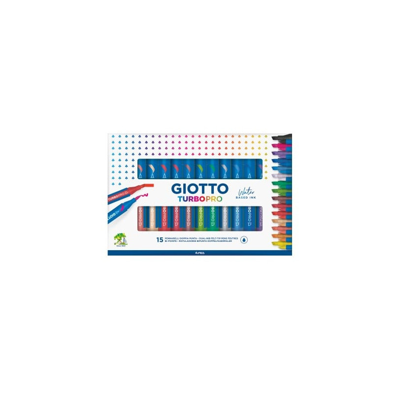 Pennarello giotto turbo pro 15pz [f427800]