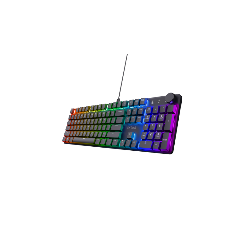 Tastiera trust gxt866 torix meccanica da gioco rgb qwerty nero [24912]