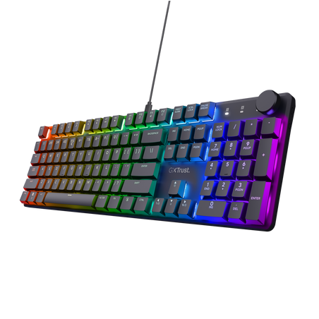 Tastiera trust gxt866 torix meccanica da gioco rgb qwerty nero [24912]