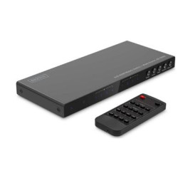 Switch matrice digitus multiviewer hdmi 4 x 2 / 4k/30hz 10gb nero