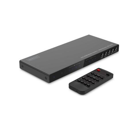Switch matrice digitus multiviewer hdmi 4 x 2 / 4k/30hz 10gb nero