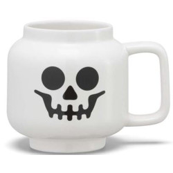 Tazza in ceramica room copenhagen/lego classic testa di scheletro