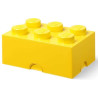 Portaoggetti room copenhagen/lego 18x37.5x25cm/17l/6 perni/giallo