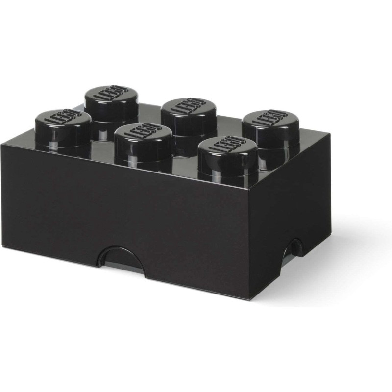 Portaoggetti room copenhagen/lego 18x37.5x25cm/17l/6 perni/nero [40000803]