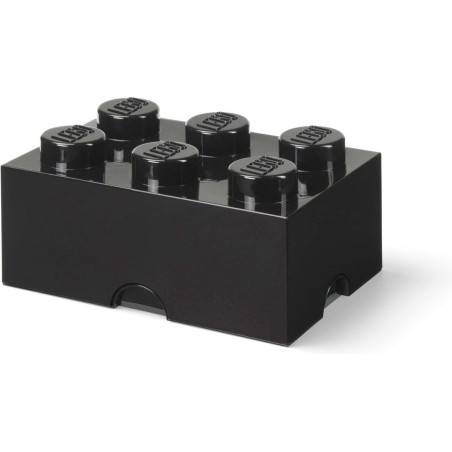 Portaoggetti room copenhagen/lego 18x37.5x25cm/17l/6 perni/nero [40000803]