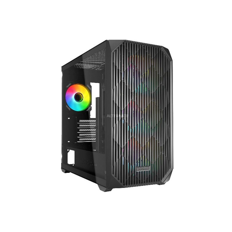 Case sharkoon mk3 rgb in vetro temperato tower atx nero [4044951041749]
