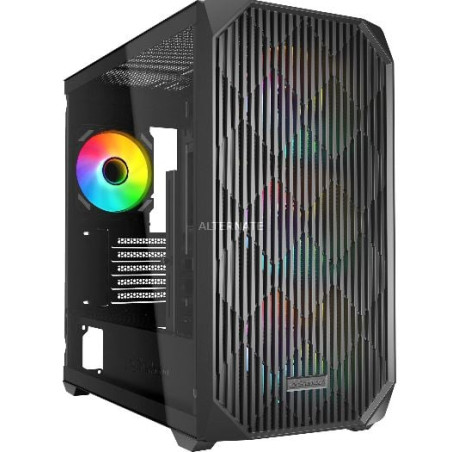 Case sharkoon mk3 rgb in vetro temperato tower atx nero [4044951041749]