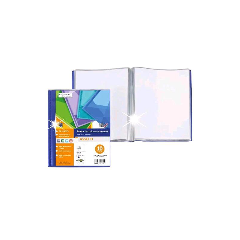 portalistino sei rota 10 buste 15x21cm 10b blu [57261007]