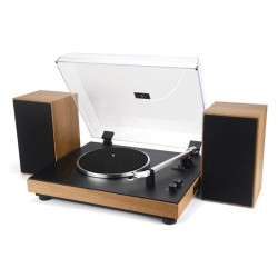 Giradischi majestic tt54wd vintage e/in vinile 33-45giri/altoparlanti
