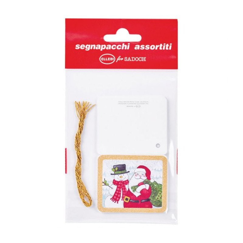 Segnapacchi natalizi saul sadoch biglietti auguri natale 72x6pz assortiti