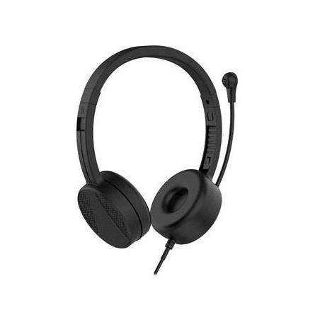 Cuffie nilox nxausb01 con filo microfono 1.8m nero [nxausb01]