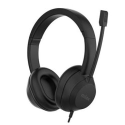 Cuffie nilox nxausb02 over-ear con microfono nero [nxausb02]