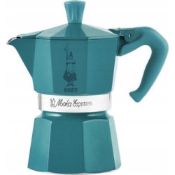 Caffettiera bialetti winter wonderland moka 3 tazze 150ml turchese