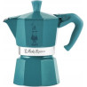 Caffettiera bialetti winter wonderland moka 3 tazze 150ml turchese