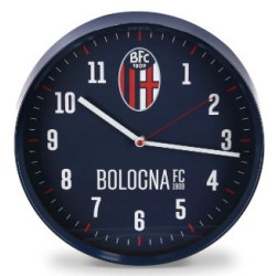 Orologio da parete lowell bologna calcio 30cm plastica blu [00875bo1]