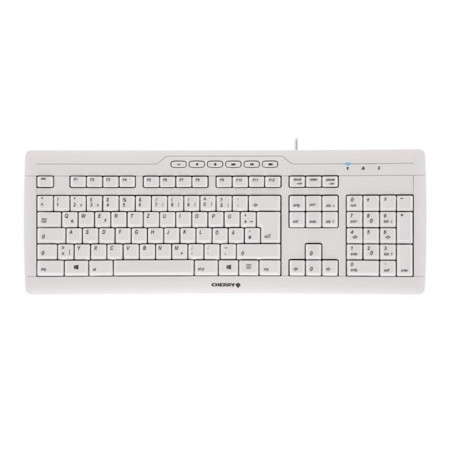 Tastiera cherry stream 3.0 cablato qwerty it grigio [g85-23200it-0]