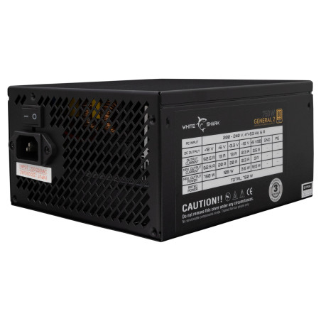 Alimentatore 750w white shark general-2 80+ gold nero